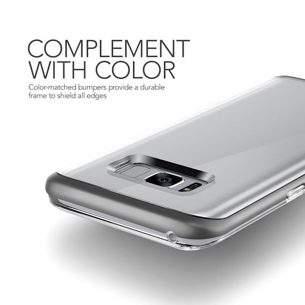 Verus Crystal Bumper Skal till Samsung Galaxy S8 Plus - Dark Silver Silver