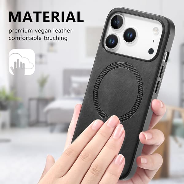 Mobilskal till iPhone 17 Pro MagSafe Skin-touch - Svart Svart