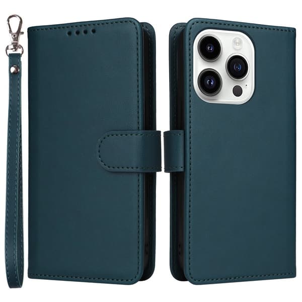 BETOPNICE iPhone 14 Pro Max Plånboksfodral - Detachable Konstläder- Blå
