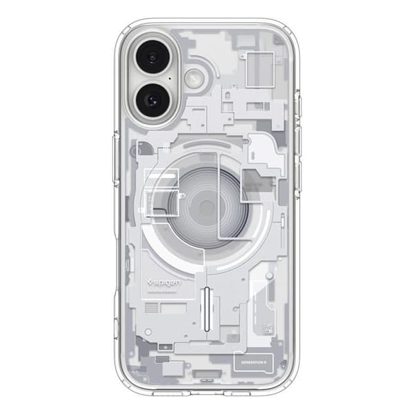 Spigen Mobilskal till iPhone 17 Magsafe Ultra Hybrid - Vit Zero One Transparent