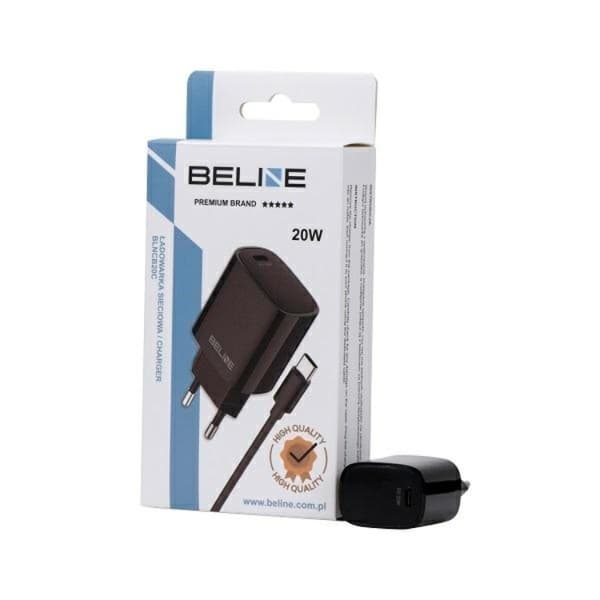 Beline Väggladdare Med USB-C Till USB-C Kabel - Svart Black