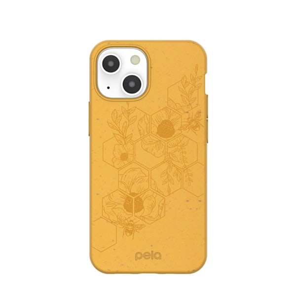 Pela Hive Edition Mobilskal iPhone 13 Mini - Classic Honey