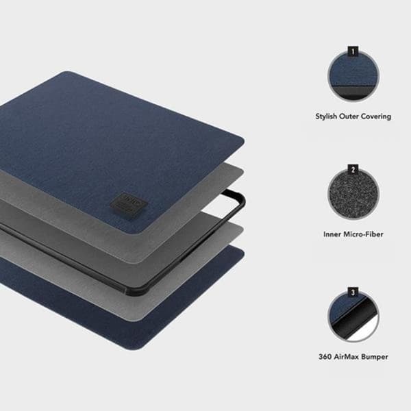 UNIQ Datafodral 16\" Etui Defender - Harmaa Grå
