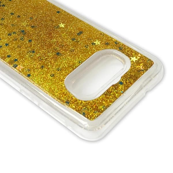 Glitter Cover til Samsung Galaxy S10 Plus - Guld Yellow