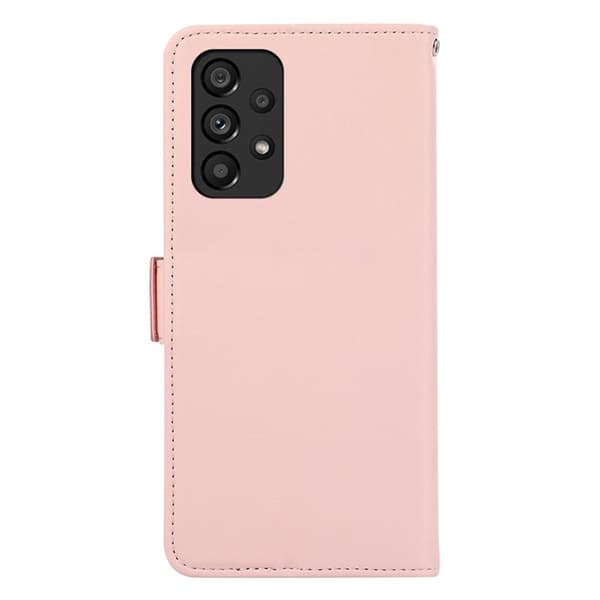 ABEEL Samsung Galaxy A33 5G Konstläder Plånboksfodral RFID-Skydd Ställ - Rosa