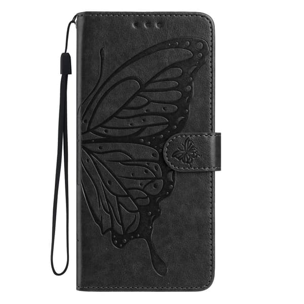 Samsung Galaxy A57 Plånboksfodral Konstläder Flip Skydd - Svart