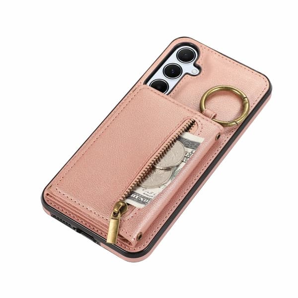 Plånboksfodral för Samsung Galaxy S26 Plus Konstläder Kickstand - Rosa