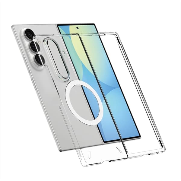 Spigen Mobilskal För Galaxy Z Fold 8 Ultra MagSafe Airskin - Clear/Vit