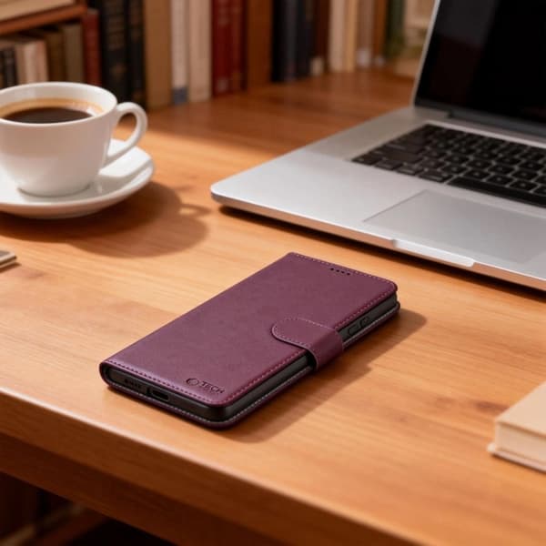 Tech-Protect Plånboksfodral För Galaxy A27 - Mulberry Lila