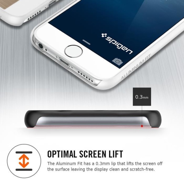 SPIGEN Aluminium Fit Skal till Apple iPhone 6/6S  (Gold)