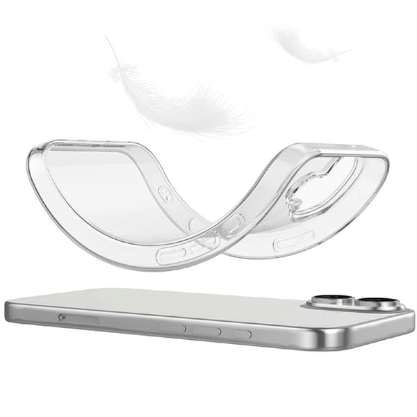 Mobilskal till iPhone 17 TPU med Härdat Glas - Clear Transparent