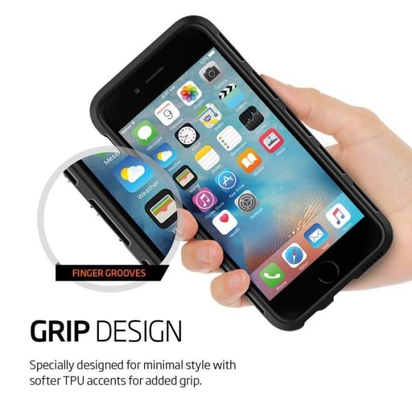 Spigen Thin Fit Hybrid Skal till Apple iPhone 6/6S  - Vit Vit