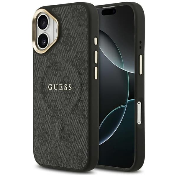 Guess telefontaske til iPhone 17 MagSafe 4G PU Classic Logo - Sort Svart