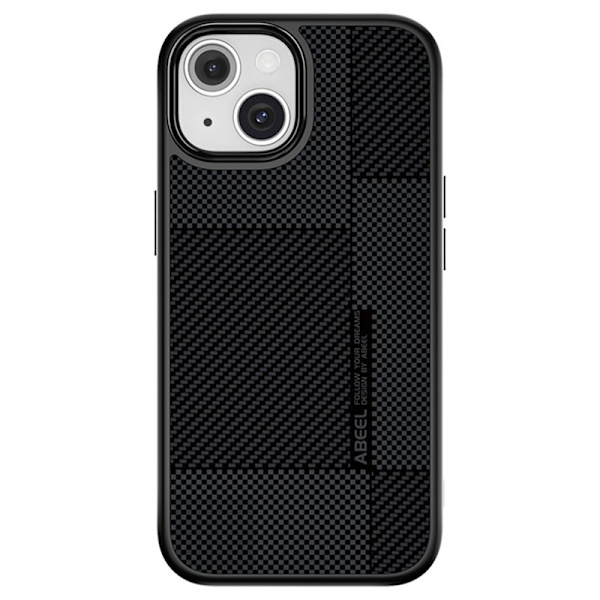 ABEEL CF-Lyocell Mobilskal till iPhone 15 MagSafe Microfiber Svart