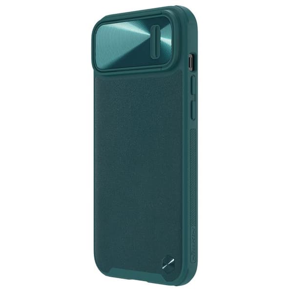 Nillkin iPhone 14 Plus Skal CamShield Læder S - Grøn Grön