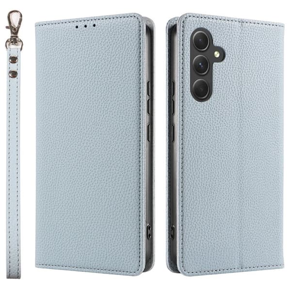 Plånboksfodral för Samsung Galaxy S26 Magnetiskt Konstläder - Ljusblå