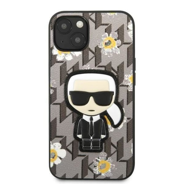 Karl Lagerfeld iPhone 13 mini etui Blomst Ikonik Karl - Grå