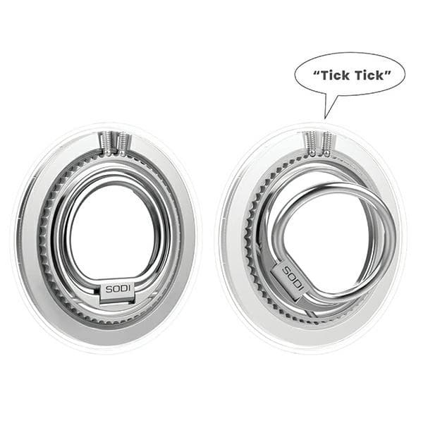 Sodi Magnetisk MagSafe Ringholder Dobbeltsidet - Hvid Vit