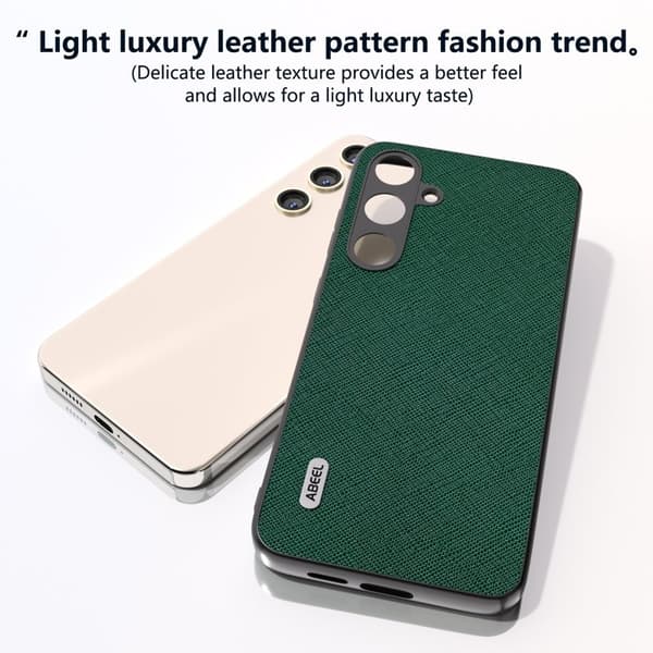 ABEEL Mobilskal till Samsung Galaxy S24+ Cross Texture Impact-resistent Grön