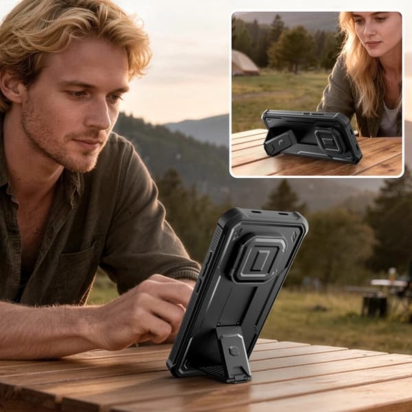 Tech-Protect Mobilskal För Xiaomi Redmi Note 15 Pro 5G Kevlar Cam Plus 2-Set Svart