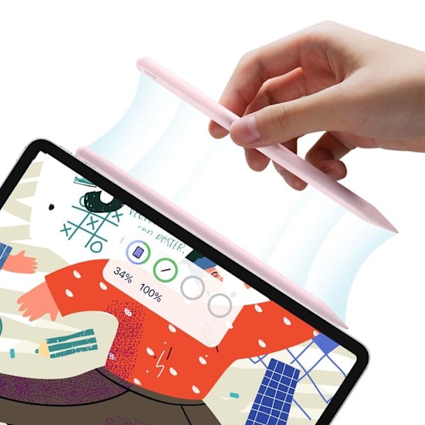 Baseus Smooth Active iPad Stylus Penna - Pinkki Rosa