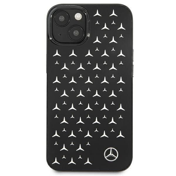 Mercedes Skal iPhone 13 Mini Silver Stars Pattern - Sort Black