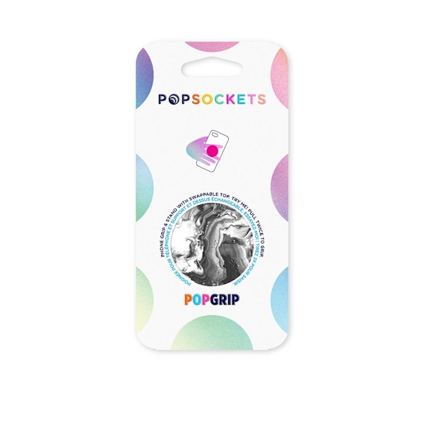 POPSOCKETS Ghost Marble Avtagbart Grip med Ställfunktion