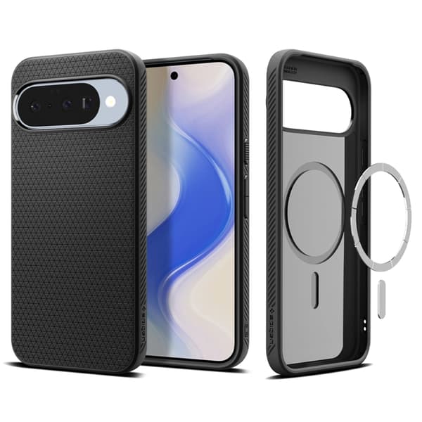 Spigen telefontaske til Google Pixel 10/10 Pro Magsafe Liquid Air - Mat Sort Svart