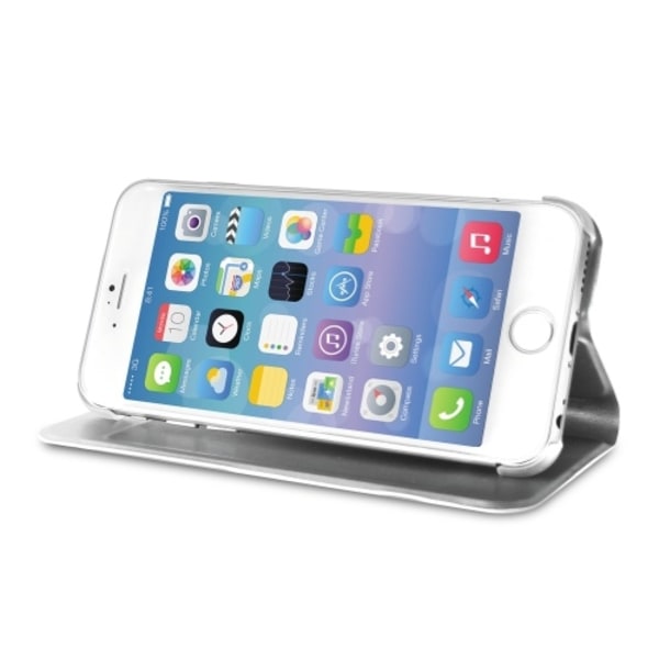 Puro Apple iPhone 6(S) Plus Eco-Leather Cover - Silver Silver