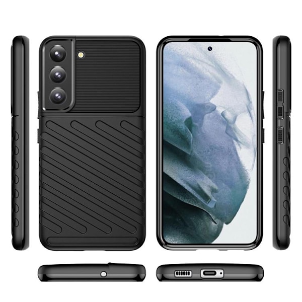 Thunder Twill Skal Galaxy S22 Plus 5G - Svart Svart