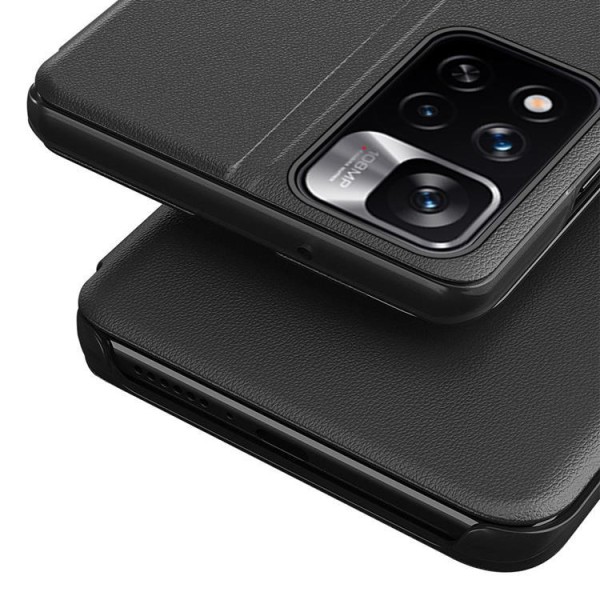 Eco Leather View Case Xiaomi Poco M4 Pro 5G - musta