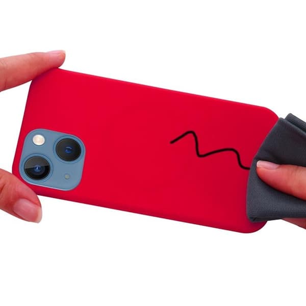 iPhone 14 Plus Skal Magsafe Silicone Ultra Slim - Skrikrosa Rosa