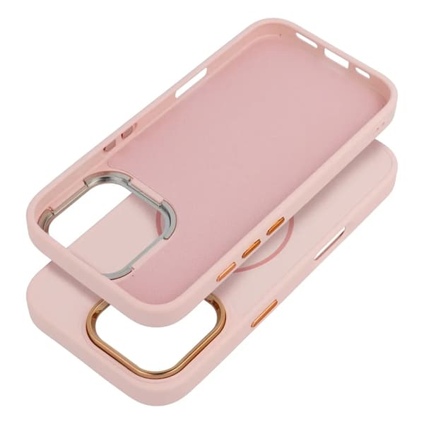 Puhelinkuori iPhone 16 Magsafe Frame - Puuteriroosa Rosa