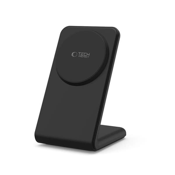 Tech-Protect QI 15W-A38 Magsafe Trådløs Oplader Magnetisk - Sort Svart
