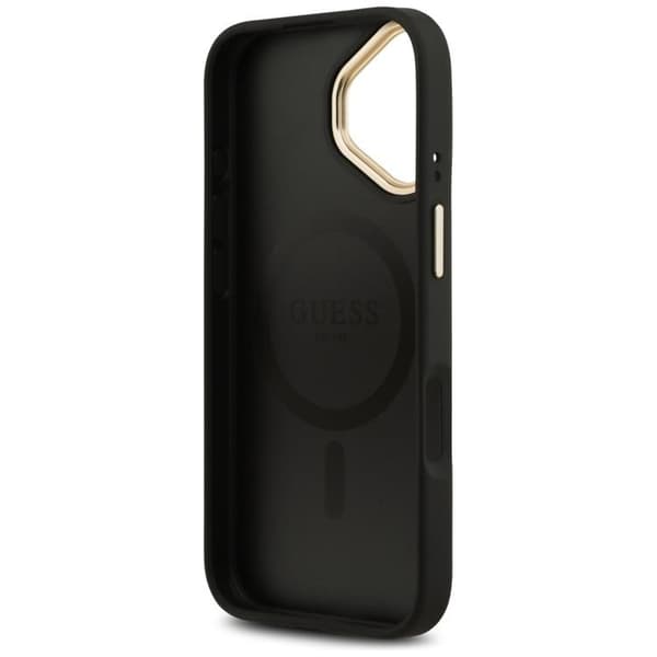 Guess telefontaske til iPhone 17 MagSafe 4G PU Classic Logo - Sort Svart
