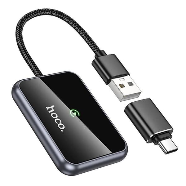 Hoco CarPlay Trådlös Adapter USB A - USB C HU1 - Svart Svart