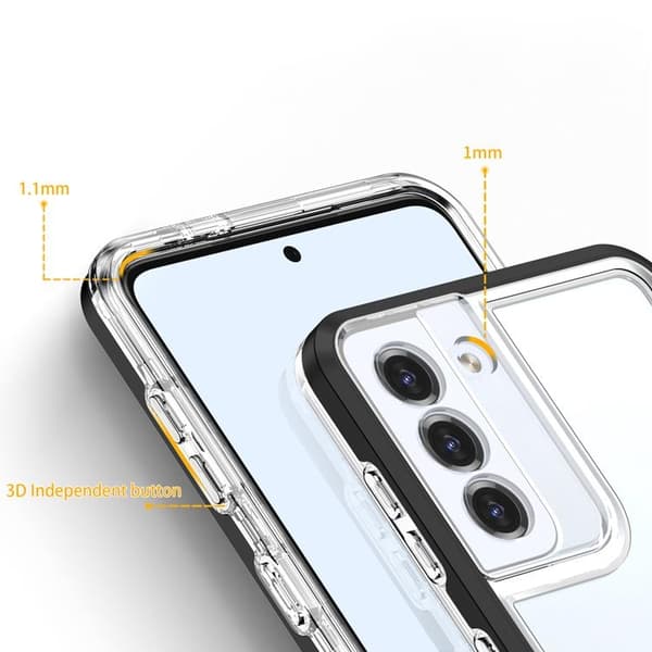 Galaxy S23 Plus Skal Clear 3in1 - Sort Black