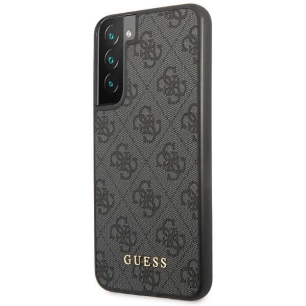 Guess Galaxy S23 Plus Kuori 4G Metal Gold Logo - Harmaa