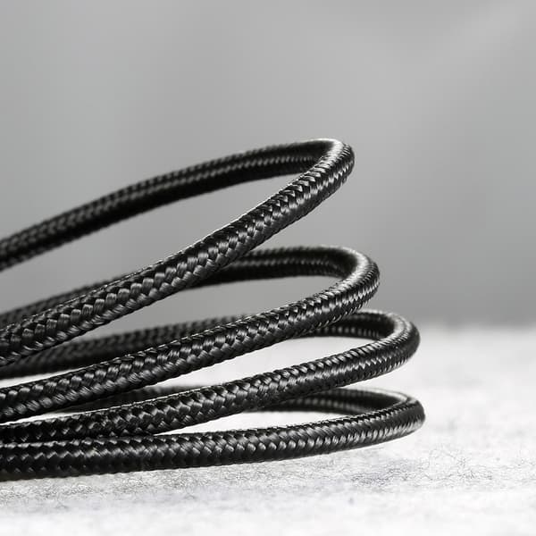 BASEUS Cafule USB-A till microUSB Kabel QC3.0 2.4A 1M svart-grå Black