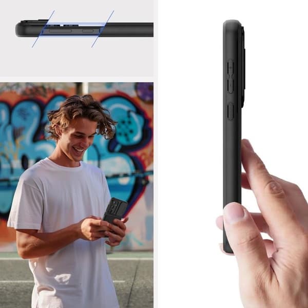 Tech-Protect Mobilskal till Galaxy A55 5G Velar Cam Plus - Svart Svart