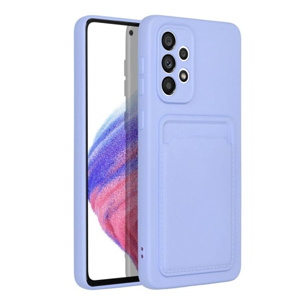 Galaxy A33 5G Cover Forcell -korttikotelo, violetti