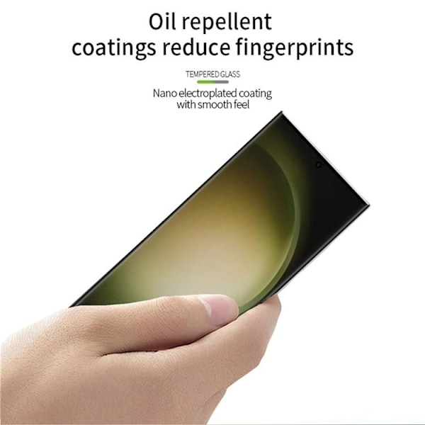 [2-PACK] Galaxy S24 Härdat Glas Skärmskydd - Svart