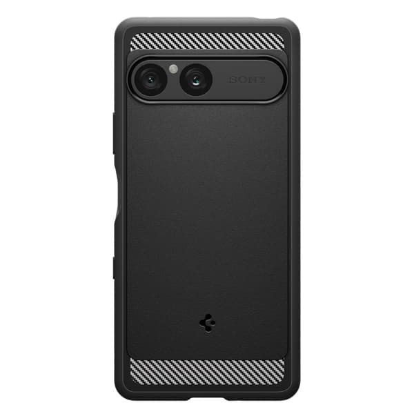 Spigen telefontaske til Sony Xperia 10 VII Rugged Armor - Mat Sort Svart