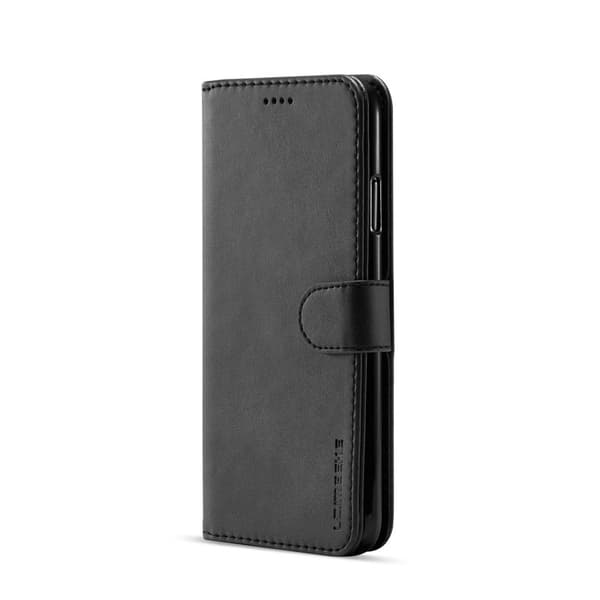LC.IMEEKE iPhone XR Plånboksfodral i Konstläder - Svart