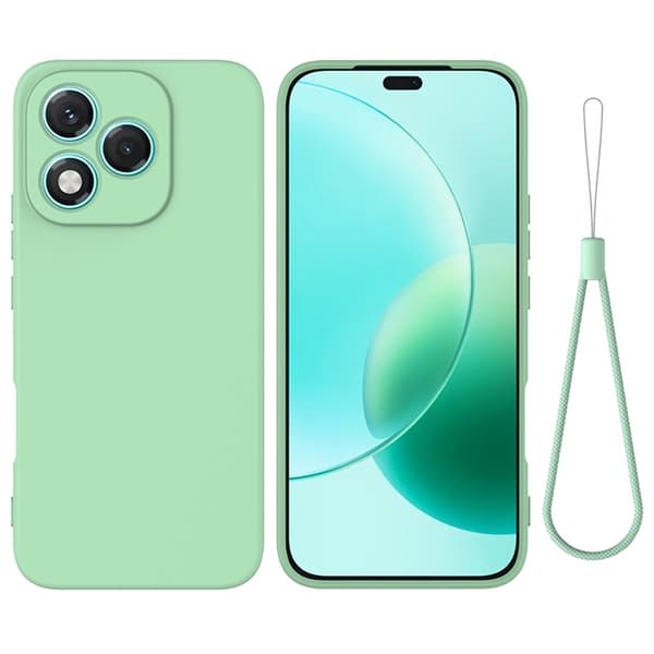 Mobilskal till Honor 400 Lite 5G Flytande Silikon - Grön Grön