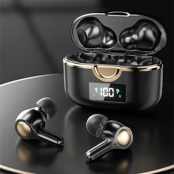 TWS In-Ear Hörlurar Bluetooth T22 - Svart Svart