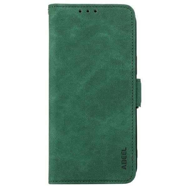ABEEL Samsung Galaxy S25 FE Plånboksfodral Konstläder Ställ Grön