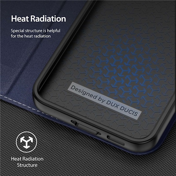 Dux Ducis Galaxy S23 Plus Plånboksfodral Skin X2 Magnetic - Blå