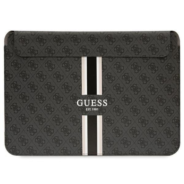Guess Datafodral 16\" Sleeve 4G Printed Stripes - Sort Black