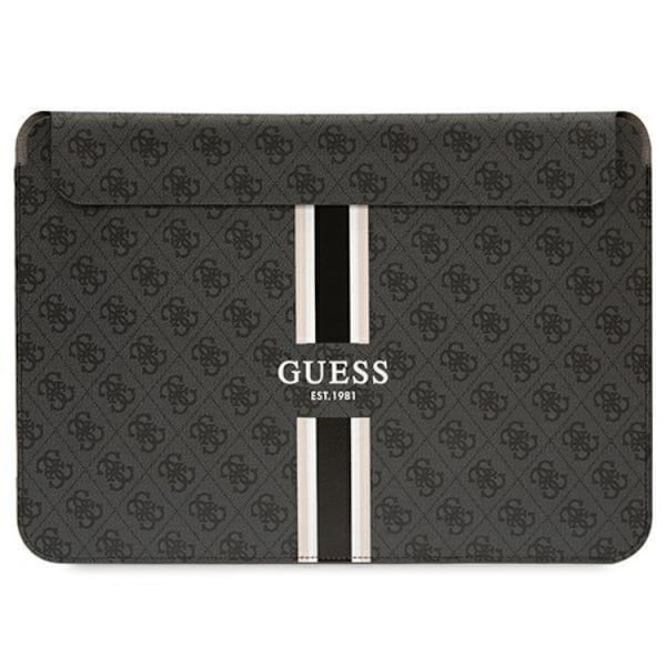 Guess Datafodral 16" Sleeve Printed Stripes - Svart Svart
